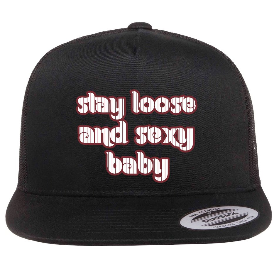 Stay Loose And Sexy Baby Philadelphia Baseball Flat Bill Trucker Hat