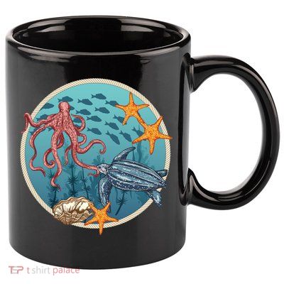 Sea Life Aquarium Cool Marine 11oz C Handle Ceramic Mug