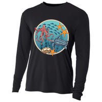 Sea Life Aquarium Cool Marine Cooling Performance Long Sleeve Crew