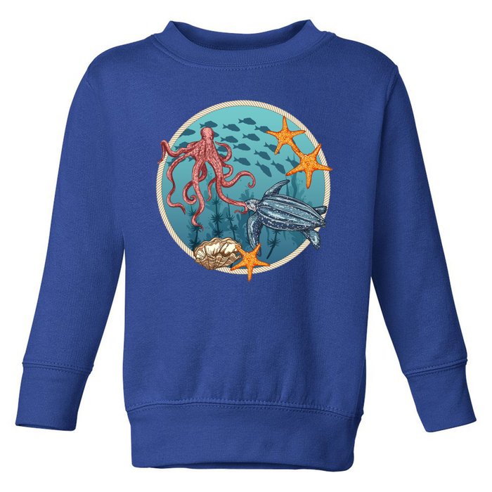 Sea Life Aquarium Cool Marine Toddler Sweatshirt