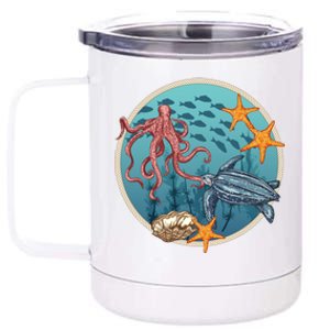 Sea Life Aquarium Cool Marine 12 oz Stainless Steel Tumbler Cup