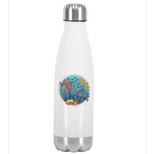 Sea Life Aquarium Cool Marine Stainless Steel Insulated Water Bottle