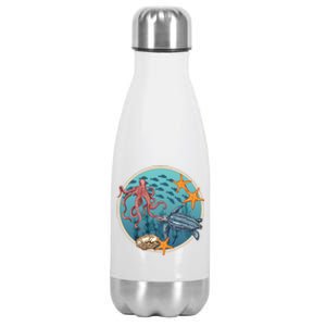 Sea Life Aquarium Cool Marine Stainless Steel Insulated Water Bottle