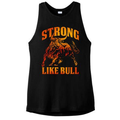 Strong Like A Bull Powerlifting Bodybuilding Ladies PosiCharge Tri-Blend Wicking Tank