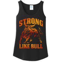 Strong Like A Bull Powerlifting Bodybuilding Ladies Essential Tank