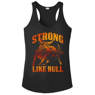 Strong Like A Bull Powerlifting Bodybuilding Ladies PosiCharge Competitor Racerback Tank