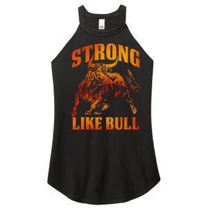 Strong Like A Bull Powerlifting Bodybuilding Women’s Perfect Tri Rocker Tank