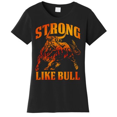 Strong Like A Bull Powerlifting Bodybuilding Women's T-Shirt