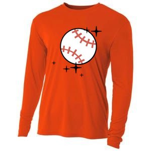 Somebodys Loud And Proud Baseball Mama Retro Pocket Cute Gift Cooling Performance Long Sleeve Crew