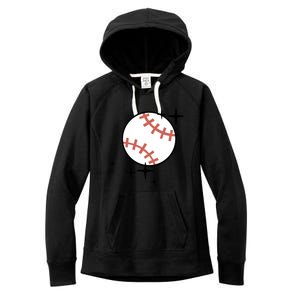 Somebodys Loud And Proud Baseball Mama Retro Pocket Cute Gift Women's Fleece Hoodie