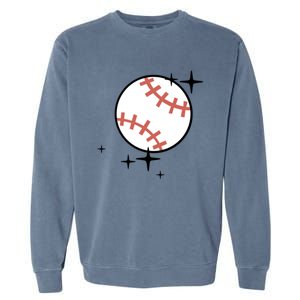 Somebodys Loud And Proud Baseball Mama Retro Pocket Cute Gift Garment-Dyed Sweatshirt