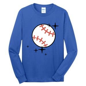 Somebodys Loud And Proud Baseball Mama Retro Pocket Cute Gift Tall Long Sleeve T-Shirt