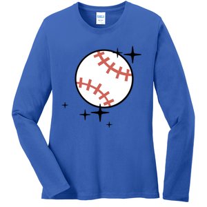 Somebodys Loud And Proud Baseball Mama Retro Pocket Cute Gift Ladies Long Sleeve Shirt