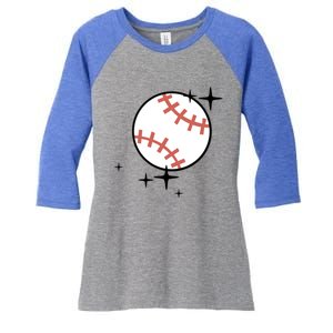 Somebodys Loud And Proud Baseball Mama Retro Pocket Cute Gift Women's Tri-Blend 3/4-Sleeve Raglan Shirt