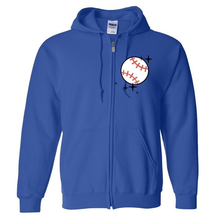 Somebodys Loud And Proud Baseball Mama Retro Pocket Cute Gift Full Zip Hoodie