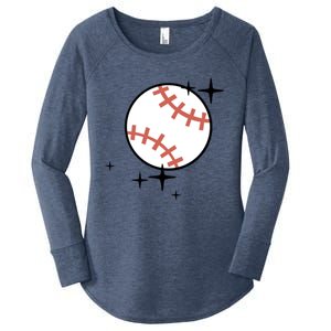 Somebodys Loud And Proud Baseball Mama Retro Pocket Cute Gift Women's Perfect Tri Tunic Long Sleeve Shirt