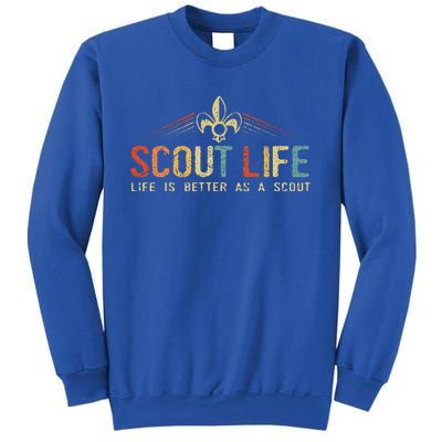 Scout Life And Life Is Better As A Scout Vintage Sweatshirt