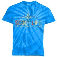 Scout Life And Life Is Better As A Scout Vintage Kids Tie-Dye T-Shirt