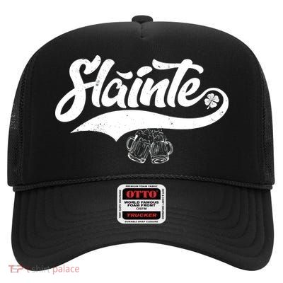 Slainte Irish Cheers High Crown Mesh Back Trucker Hat