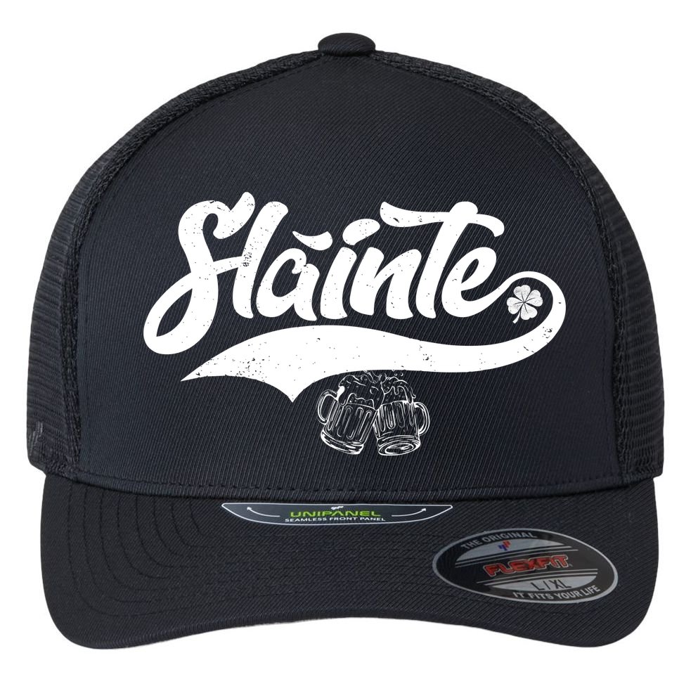 Slainte Irish Cheers Flexfit Unipanel Trucker Cap