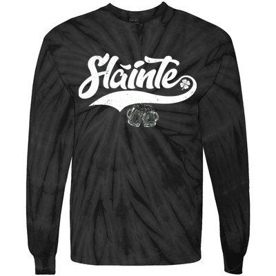 Slainte Irish Cheers Tie-Dye Long Sleeve Shirt