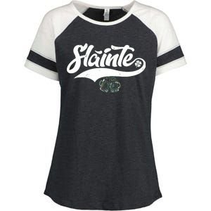 Slainte Irish Cheers Enza Ladies Jersey Colorblock Tee