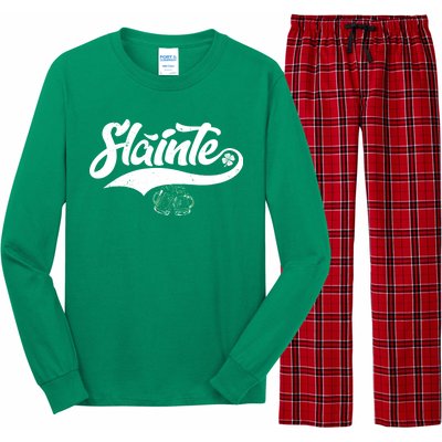 Slainte Irish Cheers Long Sleeve Pajama Set