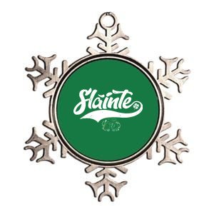 Slainte Irish Cheers Metallic Star Ornament