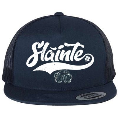 Slainte Irish Cheers Flat Bill Trucker Hat