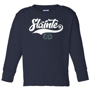 Slainte Irish Cheers Toddler Long Sleeve Shirt