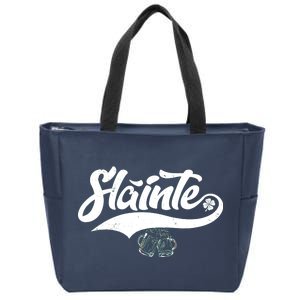 Slainte Irish Cheers Zip Tote Bag