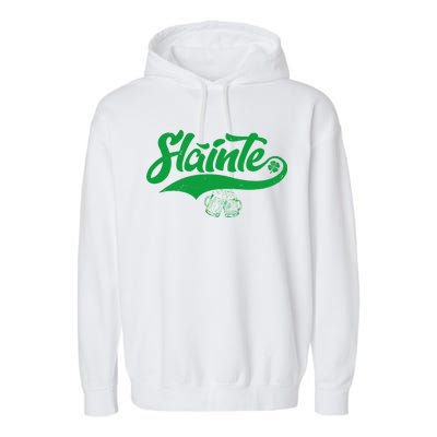 Slainte Irish Cheers Garment-Dyed Fleece Hoodie