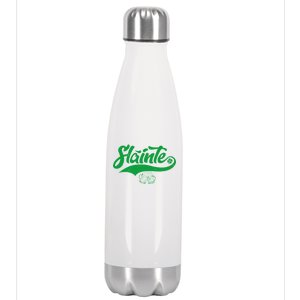 Slainte Irish Cheers Stainless Steel Insulated Water Bottle