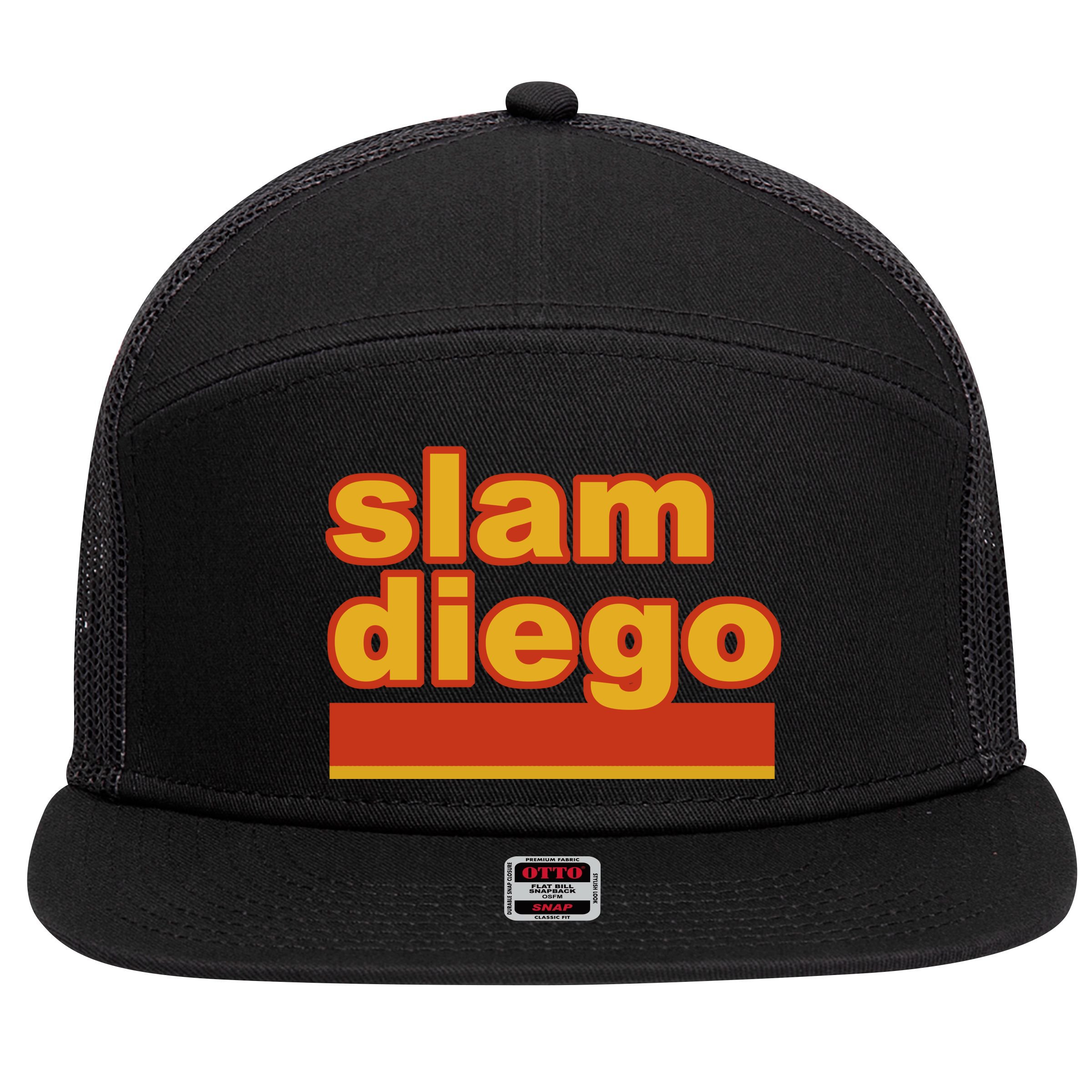 Slam Diego 7 Panel Mesh Trucker Snapback Hat