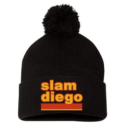 Slam Diego Pom Pom 12in Knit Beanie
