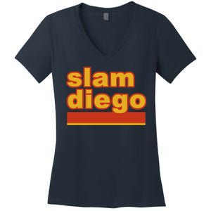 Slam Diego Women's V-Neck T-Shirt