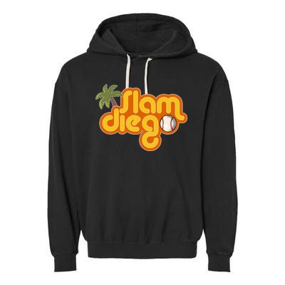 Slam Diego Tropical Baseball Garment-Dyed Fleece Hoodie