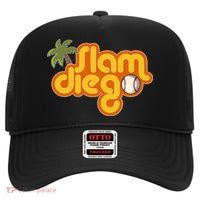 Slam Diego Tropical Baseball High Crown Mesh Back Trucker Hat