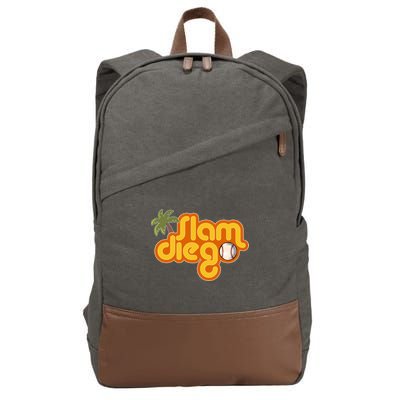 Slam Diego Tropical Baseball Cotton Canvas Backpack