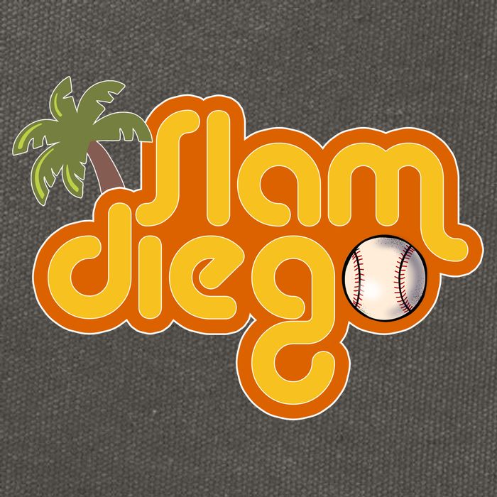 Slam Diego Tropical Baseball Cotton Canvas Backpack