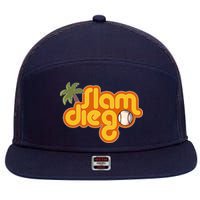 Slam Diego Tropical Baseball 7 Panel Mesh Trucker Snapback Hat