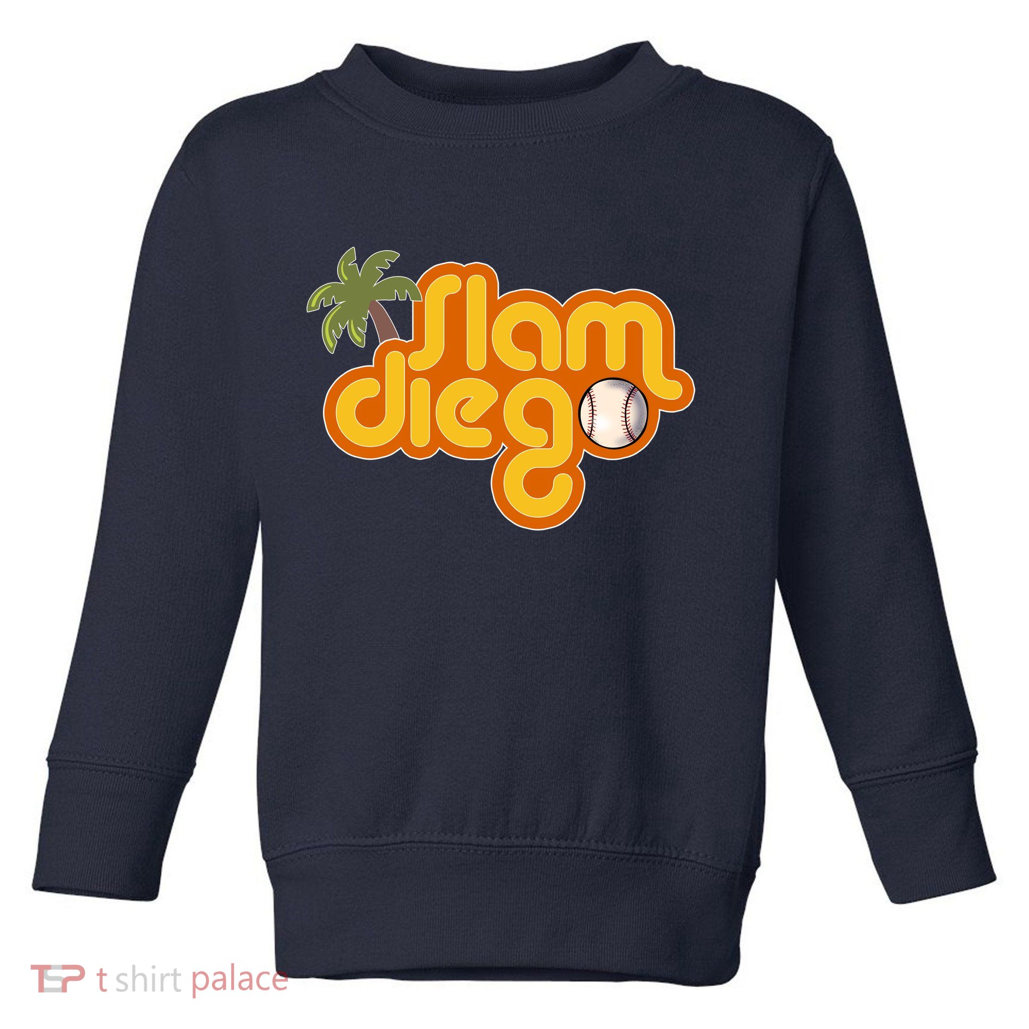 Slam Diego Tropical Baseball Toddler Sweatshirt