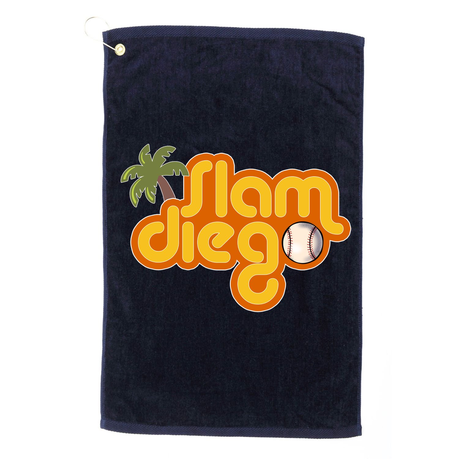Slam Diego Tropical Baseball Golf Towel