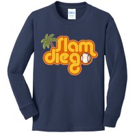 Slam Diego Tropical Baseball Kids Long Sleeve Shirt