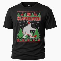 Slapsquatch Ugly Christmas Sweater Bigfoot Cooling Performance Crew T-Shirt