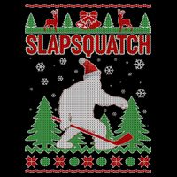 Slapsquatch Ugly Christmas Sweater Bigfoot Cooling Performance Crew T-Shirt