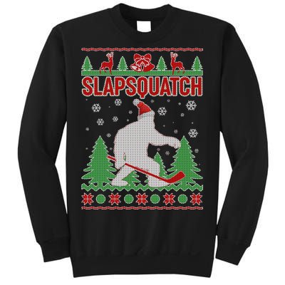 Slapsquatch Ugly Christmas Sweater Bigfoot Sweatshirt