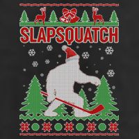 Slapsquatch Ugly Christmas Sweater Bigfoot Adult Drive Performance Visor