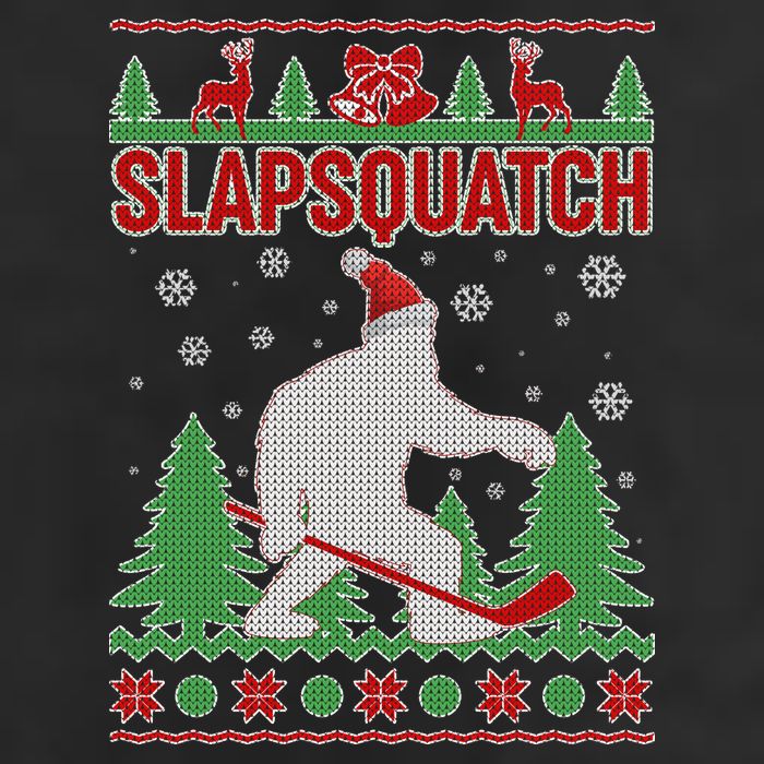 Slapsquatch Ugly Christmas Sweater Bigfoot Adult Drive Performance Visor