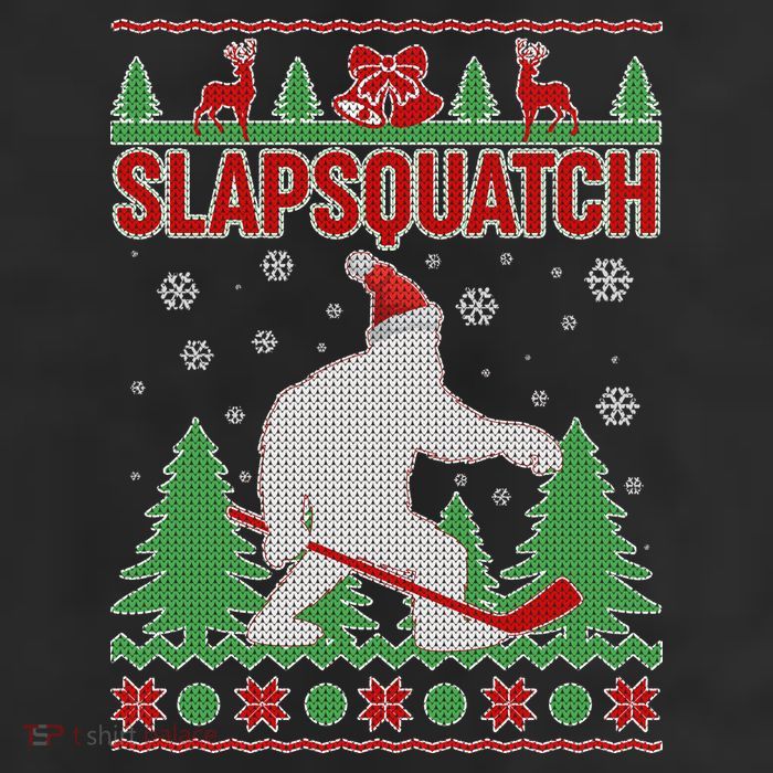 Slapsquatch Ugly Christmas Sweater Bigfoot Trucker Hat